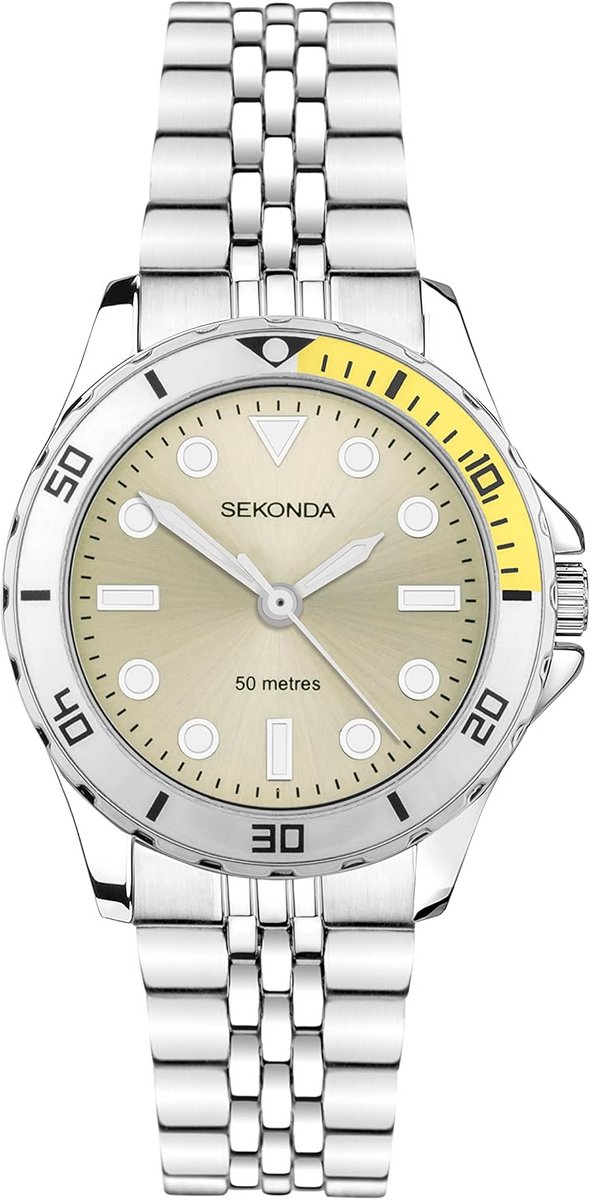 Dames Horloge Analoog Zilveren Roestvrij Stalen Band 33mm Quartz