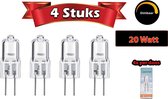 G4 halogeenlampen 20 watt Dimbaar (4 stuks)