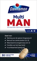 Davitamon Multi Man - met extra selenium en zink - multivitaminen man - 30 tabletten
