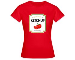 Ketchup Kostuum Voor Carnaval T-Shirt Dames