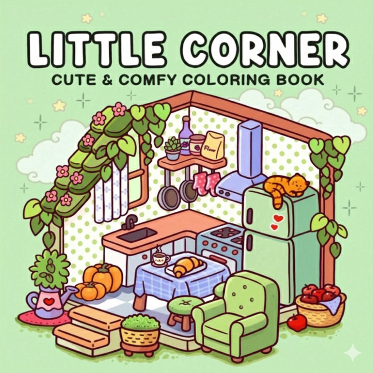 Kleurboeken Set van 3 - Little Corner - Into Gardens - Comfy Days - Ook voor Volwassenen - Hygge — afbeelding 6