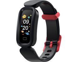 DrPhone Kidstime X12 Kinder Smartwatch 6-12 Jaar – Waterdicht IP68 – Met Hartslagmeter, Stappenteller, Calorieteller & Slaapmonitor – Zwart