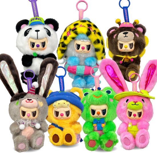 Rebel Bear Blind Box pluche - 'Sweet Zoo' Serie - Verzamelfiguren