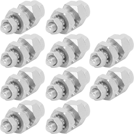 10Pcs Lightning Protection Cable Clamp - Solar Panel Photovoltaic Nut ...