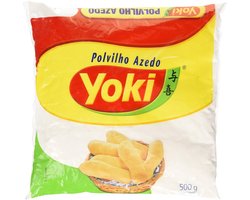 Yoki Polvilho Azedo 500g – Zure Cassavazetmeel | Glutenvrij Tapiocazetmeel | Perfect voor Pão de Queijo, Braziliaanse Broodjes & Glutenvrij Bakken | Hoogwaardige Cassava Starch uit Brazilië met Kajal Sticker