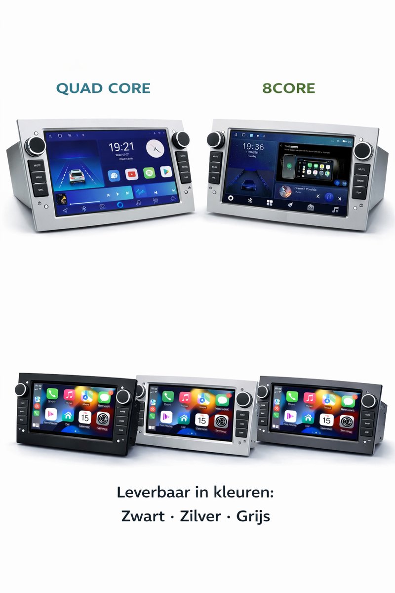ADIVOX 7 inch geschikt voor Opel Corsa/Astra/Vectra/Zafira/Combo Android 15 CarPlay/Auto/Wifi/GPS/RDS/DSP/DAB+