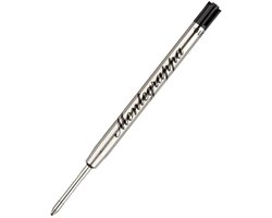 Montegrappa - Penvulling - Pen - Vulling - Zwart - Medium - Black - Schwarz - Noir - Refill - 1 Stuks - Los Verpakt - Geschikt voor Parker
