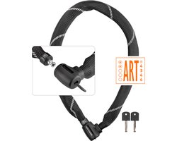 Basta Kettingslot - ART 2 Fietsslot - Gehard Stalen Ketting - Slot met Keurmerk voor Elektrische Fietsen en Fatbike - 110 cm lang