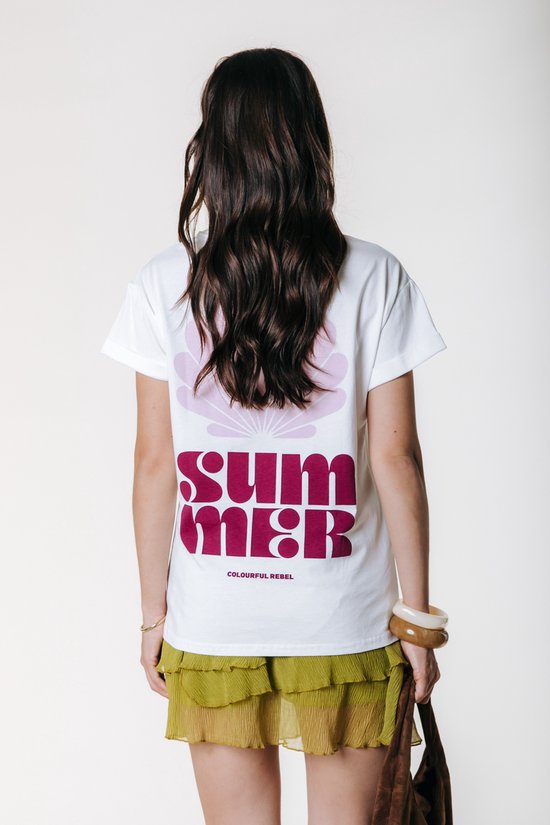 Colourful Rebel Summer Shell Boxy Tee- XXL