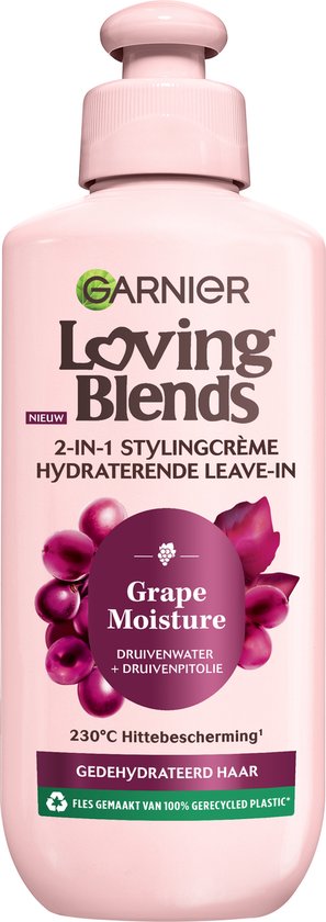 Garnier Loving Blends Grape Moisture Leave-In Crème 200 ml - Gedehydrateerd haar