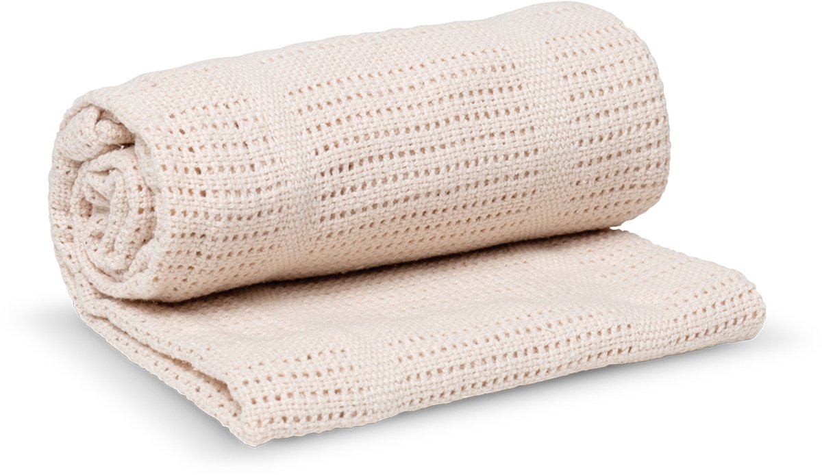 Lulujo - Dekentje - 100x80 cm - Beige, Kraamcadeaus, Babydekens, hydrofiele doeken, babycadeau, comfortabel, tetradoeken, zwangerschapscadeau