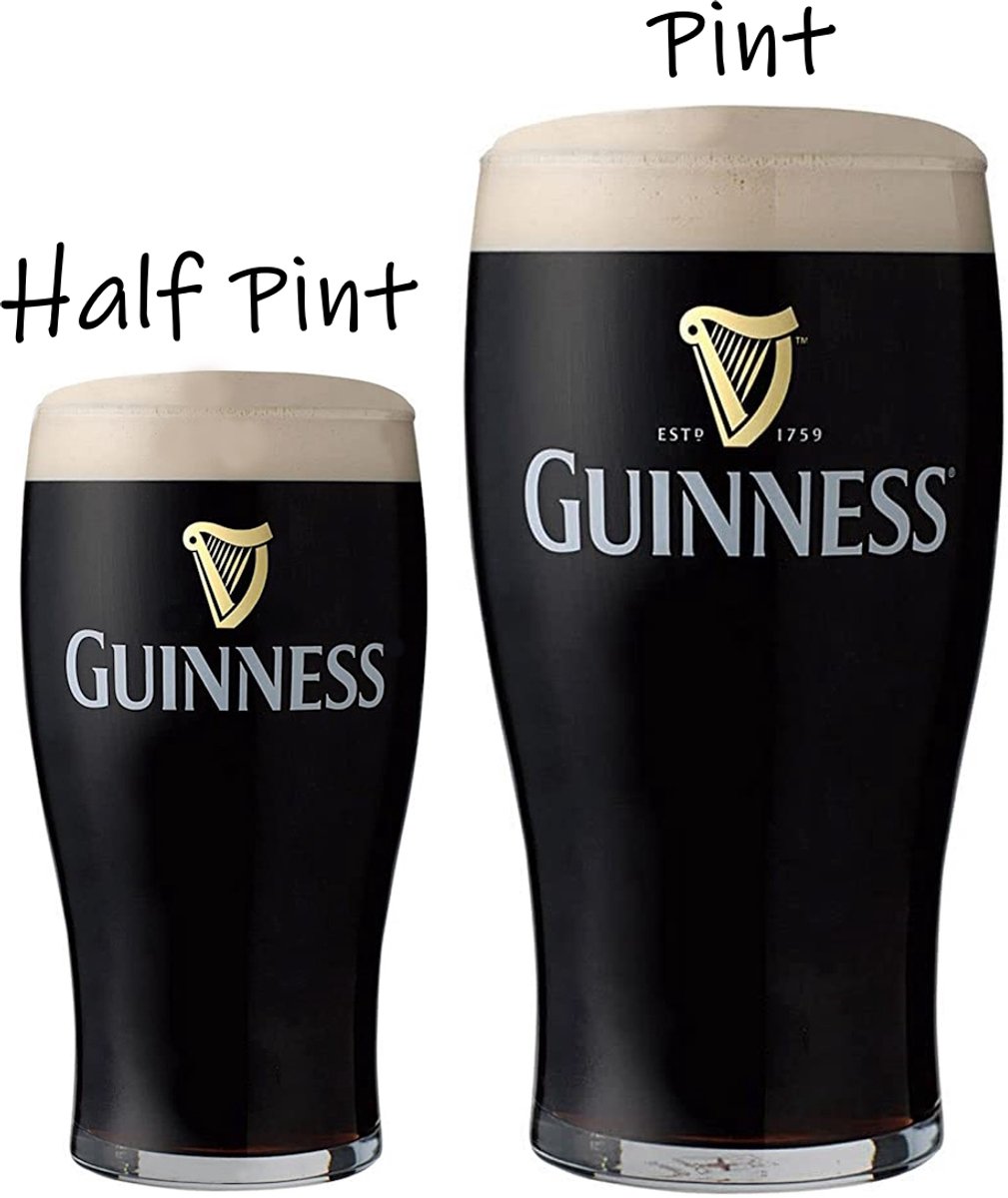 Guinness 1/2 Pint - Original Imperial Stout Tulip design - 2 stuks - Let op: klein glas!