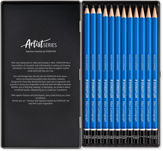 Crayon Mars Lumograph - lot de 12 pièces