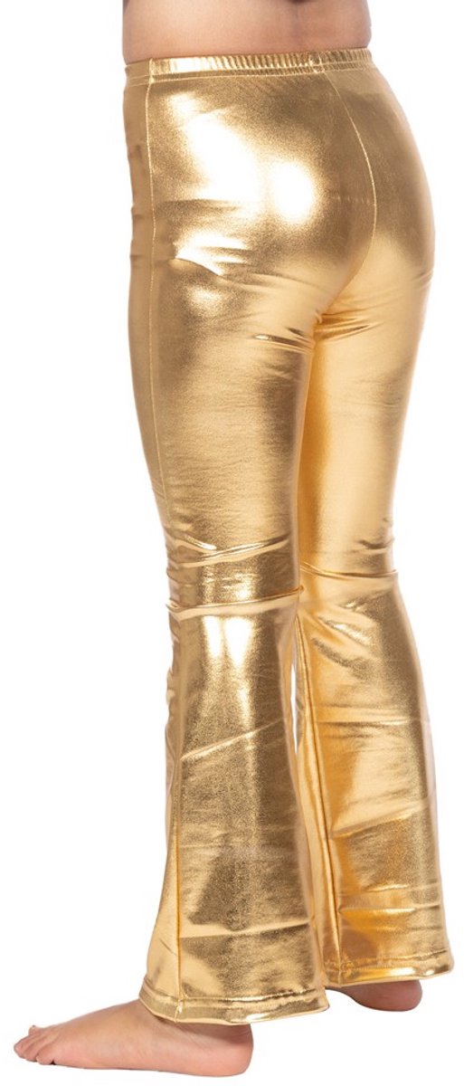 Legging Flared Kind Metallic Goud - Maat 140