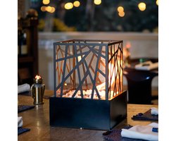 JHY DESIGN Bio Ethanol Sfeerhaard - Grote Tafelhaard - Bio-Ethanol Haarden - Binnen & Buiten - Met…