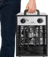 Aufun 3KW Professionele Ventilatorkachel - Zwart - 3 Verwarmingsniveaus & Overbelastingsbeveiliging - voor Binnen & Buiten