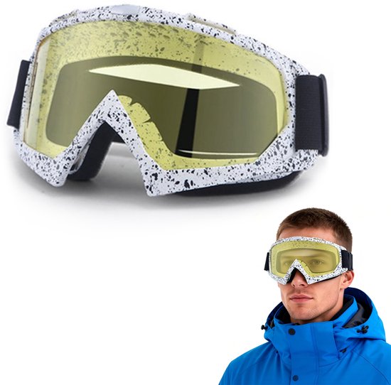 Skibril - Geschikt om over een bril te dragen - 17,5*7,5*3,5 cm - UV-bescherming - Breed gezichtsveld met hoge resolutie - Geschikt voor off-road activiteiten, fietsen, enz. - Slijtvast - Schokbestendig - Wind- en stofdicht - Unisex
