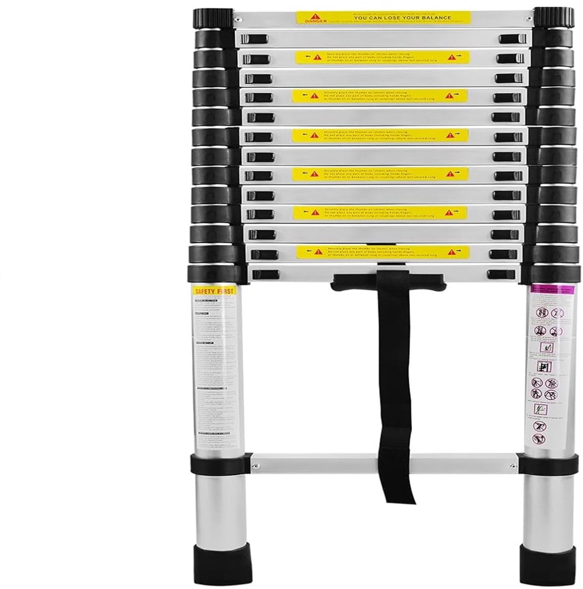 Aufun Aluminium ladder - 4,4 m - telescopisch en opvouwbaar