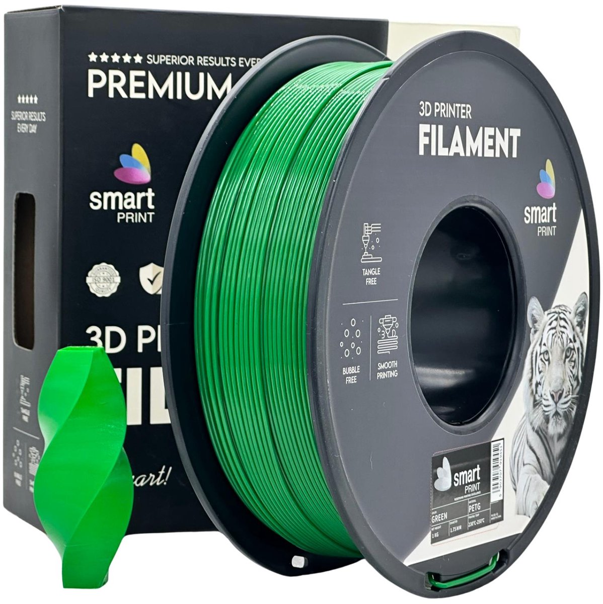Smart Print PETG Green 1.75mm 1kg