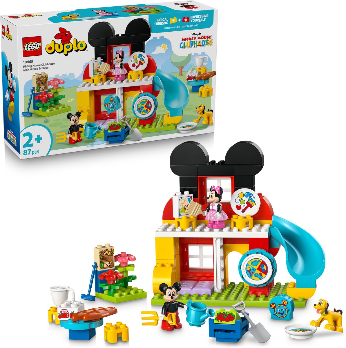 LEGO DUPLO - Disney Mickey Mouse Clubhuis met Minnie en Pluto Bouwpakket voor Kinderen - 10465 – foto 2