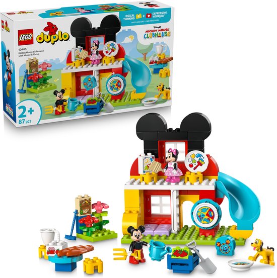 LEGO DUPLO - Disney Mickey Mouse Clubhuis met Minnie en Pluto Bouwpakket voor Kinderen - 10465 van Merkloos — afbeelding 2