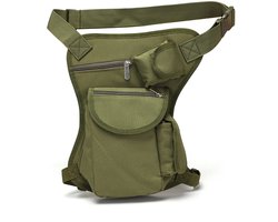 Hoogwaardige Beentas Groen - Duurzaam Materiaal - Makkelijke Toegang - Verstelbaar - Beentas Motor - Motor Heuptas - Been Tas - 22CM x 36CM