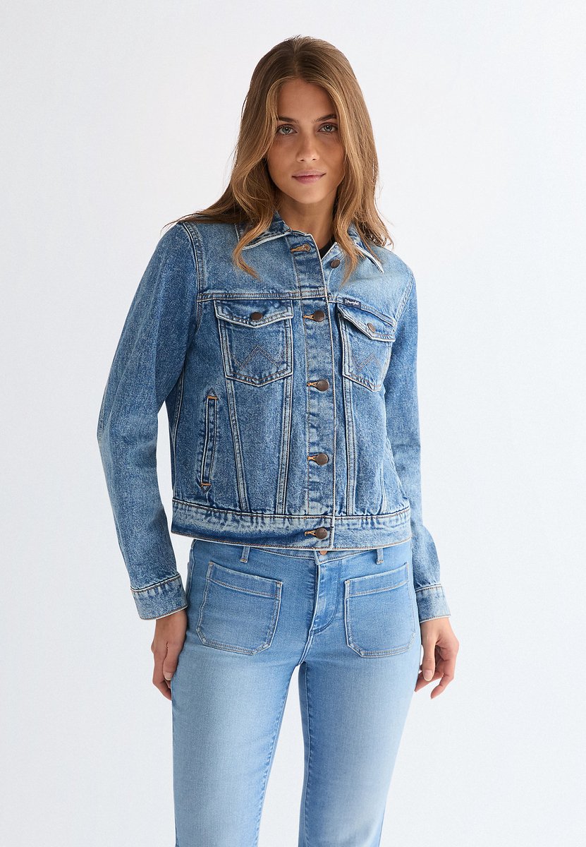 WRANGLER WESTERN JACKET BIRD REGULAR DAMES Blauw