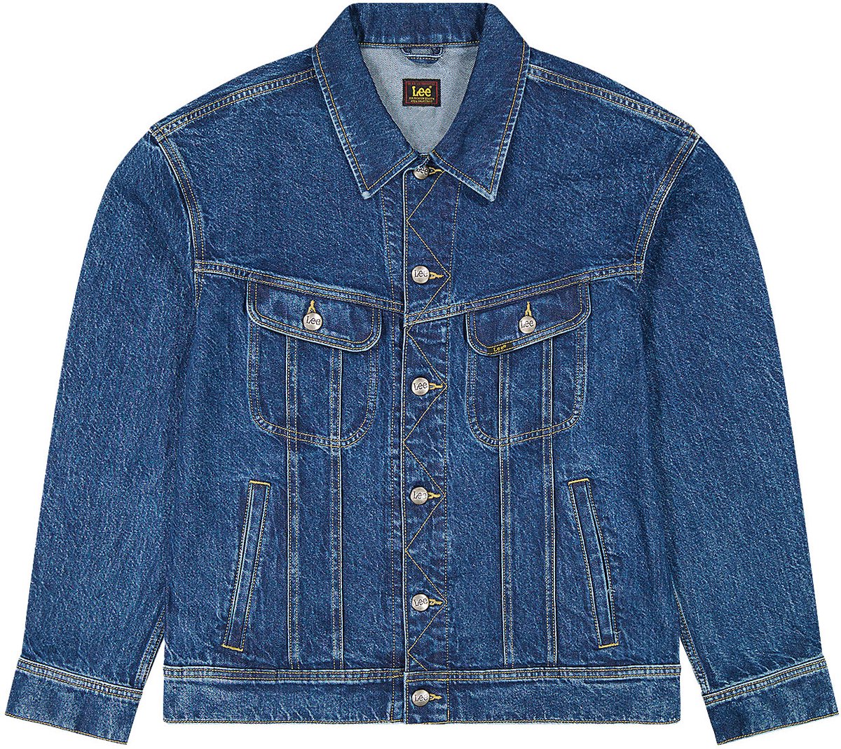 LEE RELAXED RIDER JACKET INDIGO WARP RELAXED HEREN Blauw