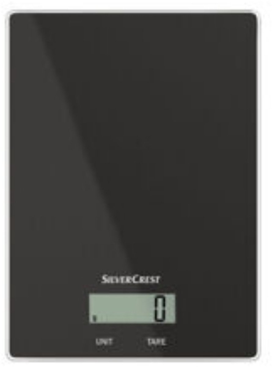 SilverCrest® – Digitale Keukenweegschaal – RVS – LCD-display – Weegfunctie tot 5 kg – Automatische Uitschakeling – Nauwkeurig tot op de gram – Inclusief Batterijen