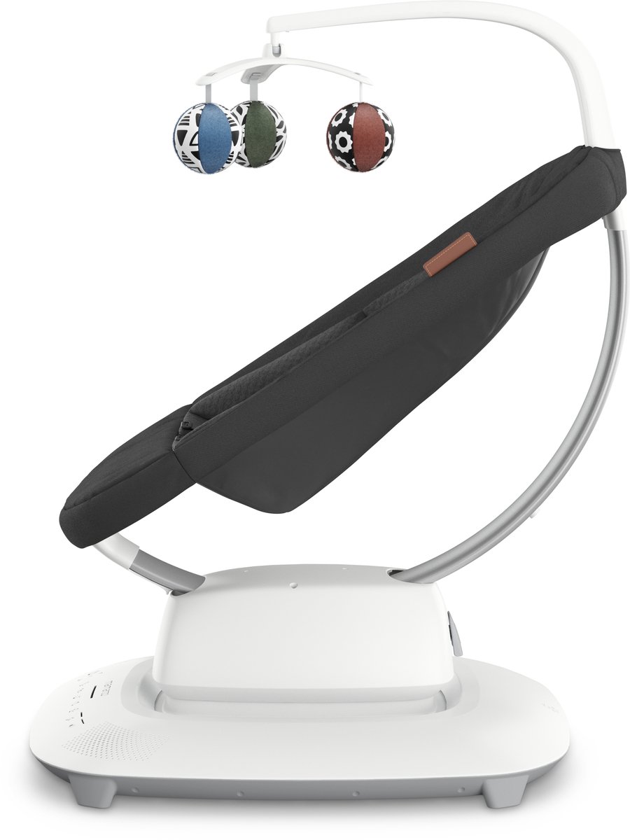 UPPAbaby Mamaroo - Smart Babyswing - Wipstoel - Jake - Charcoal Mélange - Zwart – foto 5
