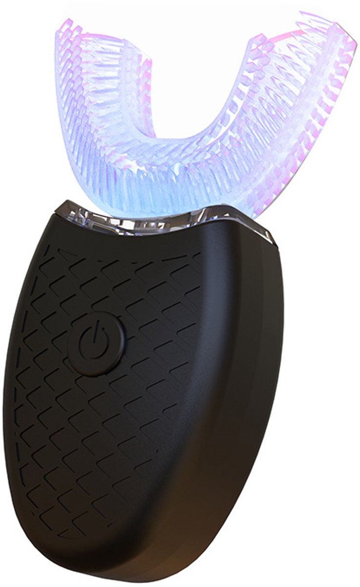 Ultrasone Elektrische Tandenborstel Voor Volwassenen - U-Vorm 360° Reiniging - 4 Modi (Incl. Whitening) - IPX7 Waterdicht - USB Oplaadbaar - Zwart