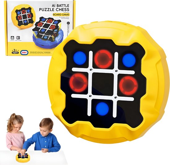 Spel Computer Jojoy - 4-in-1 Spelcomputer voor Kinderen - Boter Kaas en Eieren Spel ...