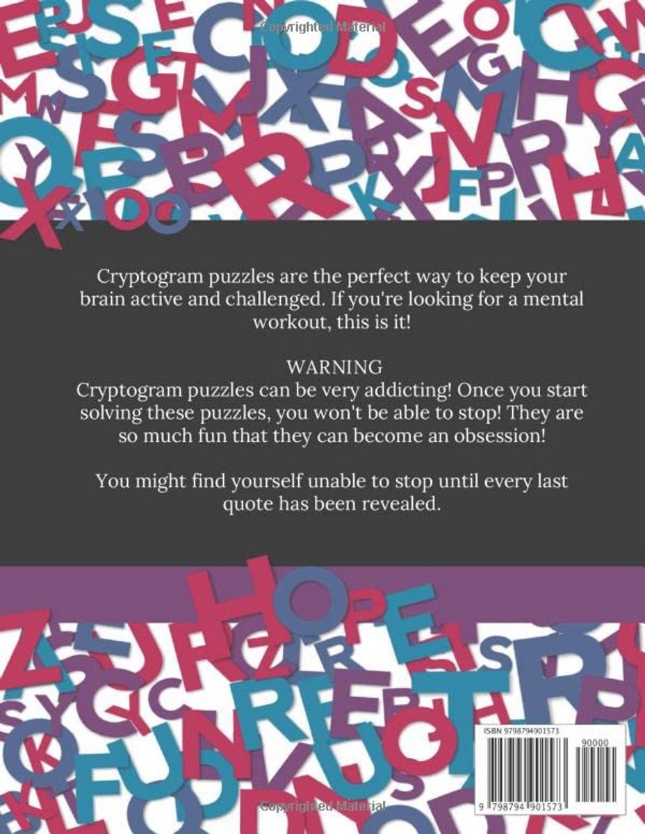 560 Cryptogram Puzzels in Groot Lettertype - Uitdagende Puzzelboek
