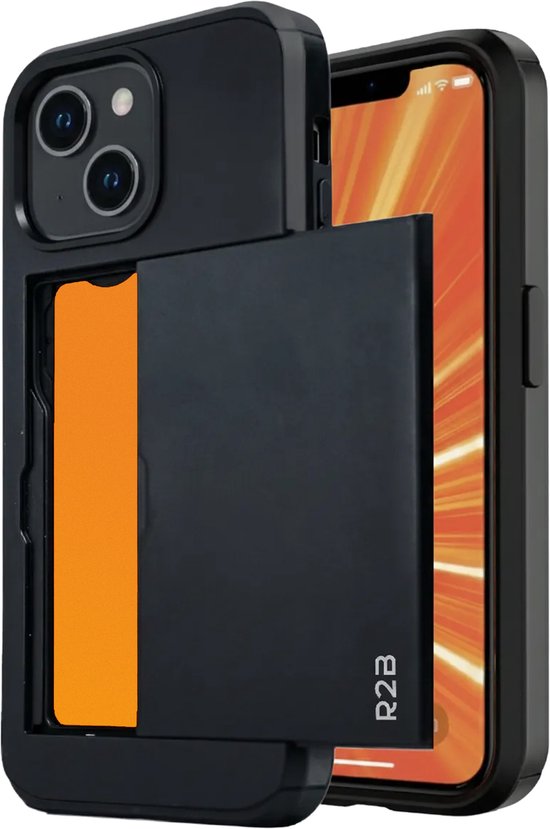 R2B Hoesje geschikt voor iPhone 13 met Pasjeshouder