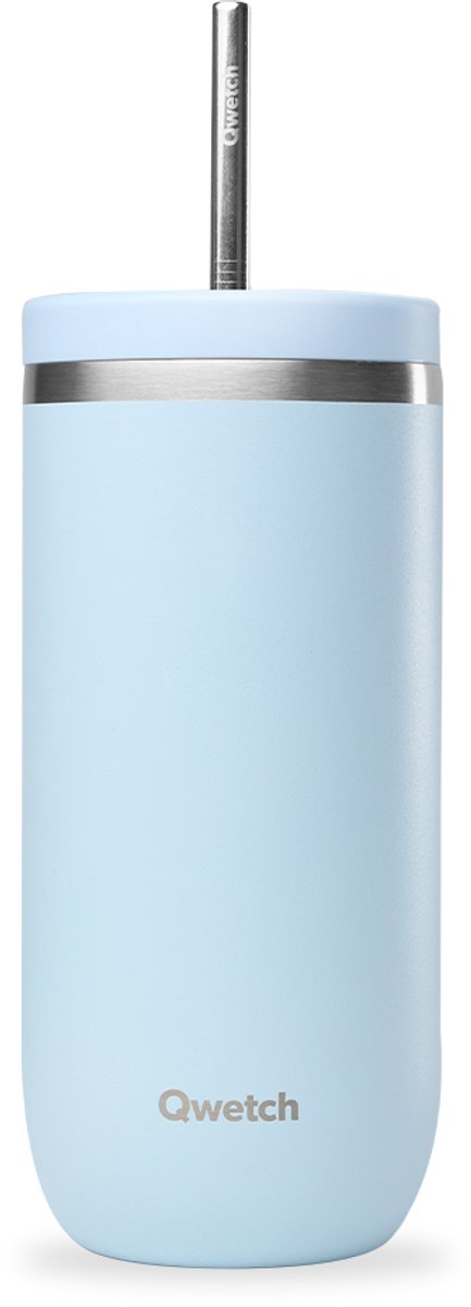 Qwetch - Cold Cup isotherm - Pastel Blauw- 600ml