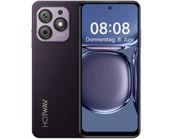 HOTWAV Smartphones - 16 GB/256 GB- mobiele telefoon zonder abonnement - 5160 mAh-batterij - 4G Dual SIM - mobiele telefoon senioren - Met transparante hoes - Paars
