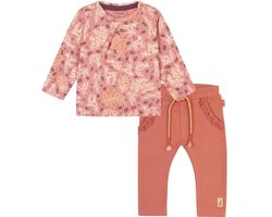 Noppies baby meisjes kledingset Shirt Fines en Broek Fraga Regulair Fit old rose maat 68