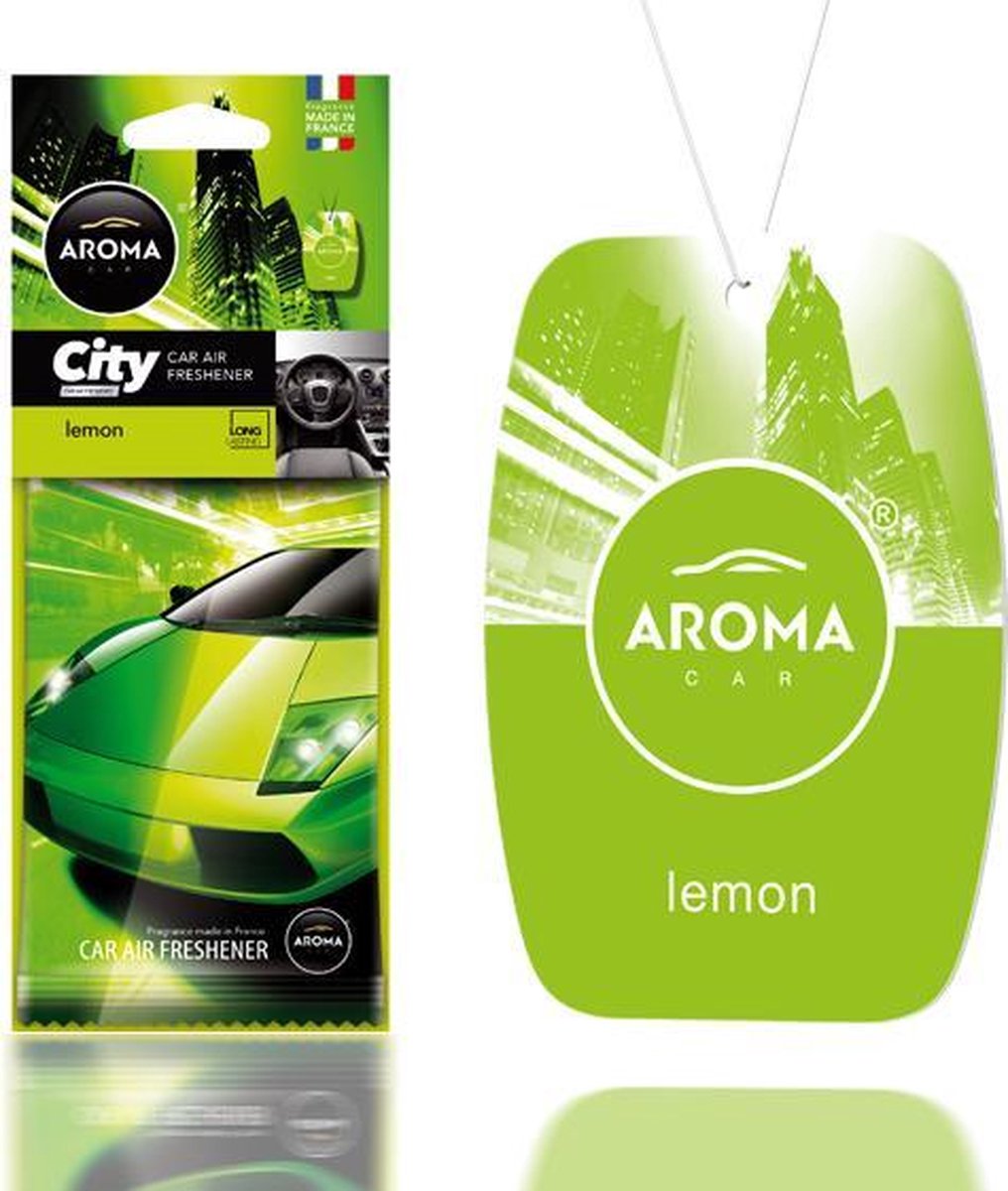 Aroma Car City Car Air Freshener - Lemon