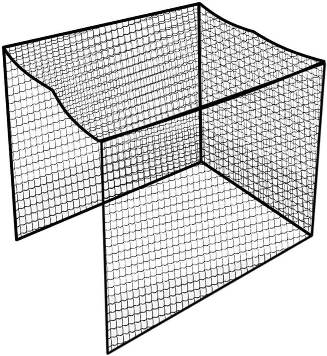 Kooienet voor Golf- en Honkbaltraining 3x3x3M - Weersbestendig Polyester, Ideaal voor Binnen en Buiten