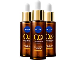 NIVEA Q10 Serum Anti-Rimpel Expert - 3 x 30 ml - Voordeelverpakking