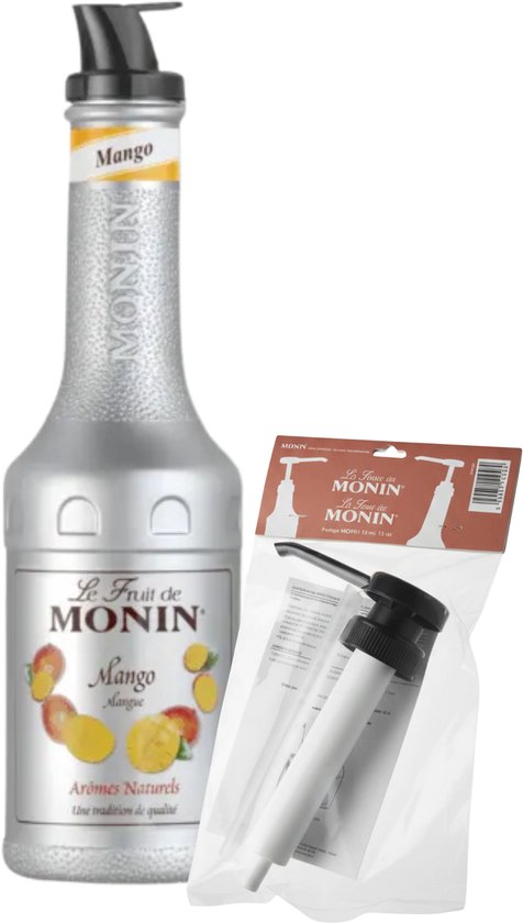 Monin Puree Mango ( 1liter) + Pompje