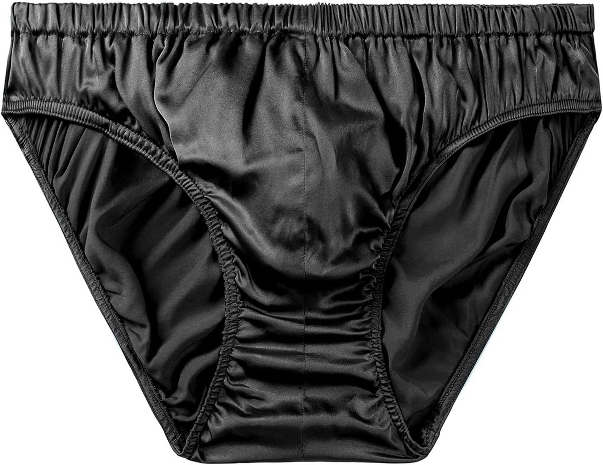 Zijde Satijnen Slips voor Heren - Luxe en Comfortabele Bikini Ondergoed