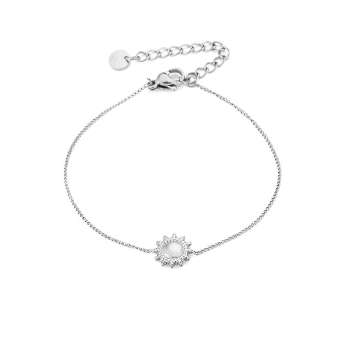 Zon armbandje zilver- stainless steel- nikkelvrij