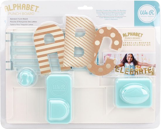 Enveloppen 15x15 We R Memory Keepers Alfabet Ponsbord - Voor Letters En Cijfers | 25,4 X 31,1 Cm Alfabet Ponsbord Knutselen