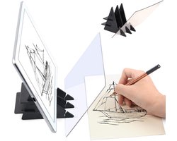 Tekenprojector Traceerbord - Kopieer schets Optisch tekenbord - Optisch tekenbord - Draagbaar beeldtekenbord - Traceerprojector - Tekenbord schetsgereedschap - DIY schaduwspiegeltracer met standaard - Geschikt voor kinderen, beginners en kunstenaars