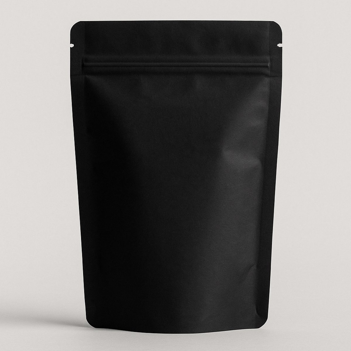 100x Zwarte Kraftpapier Stazakken met Zipper (500ml) – Aluminiumvrij & Voedselveilig