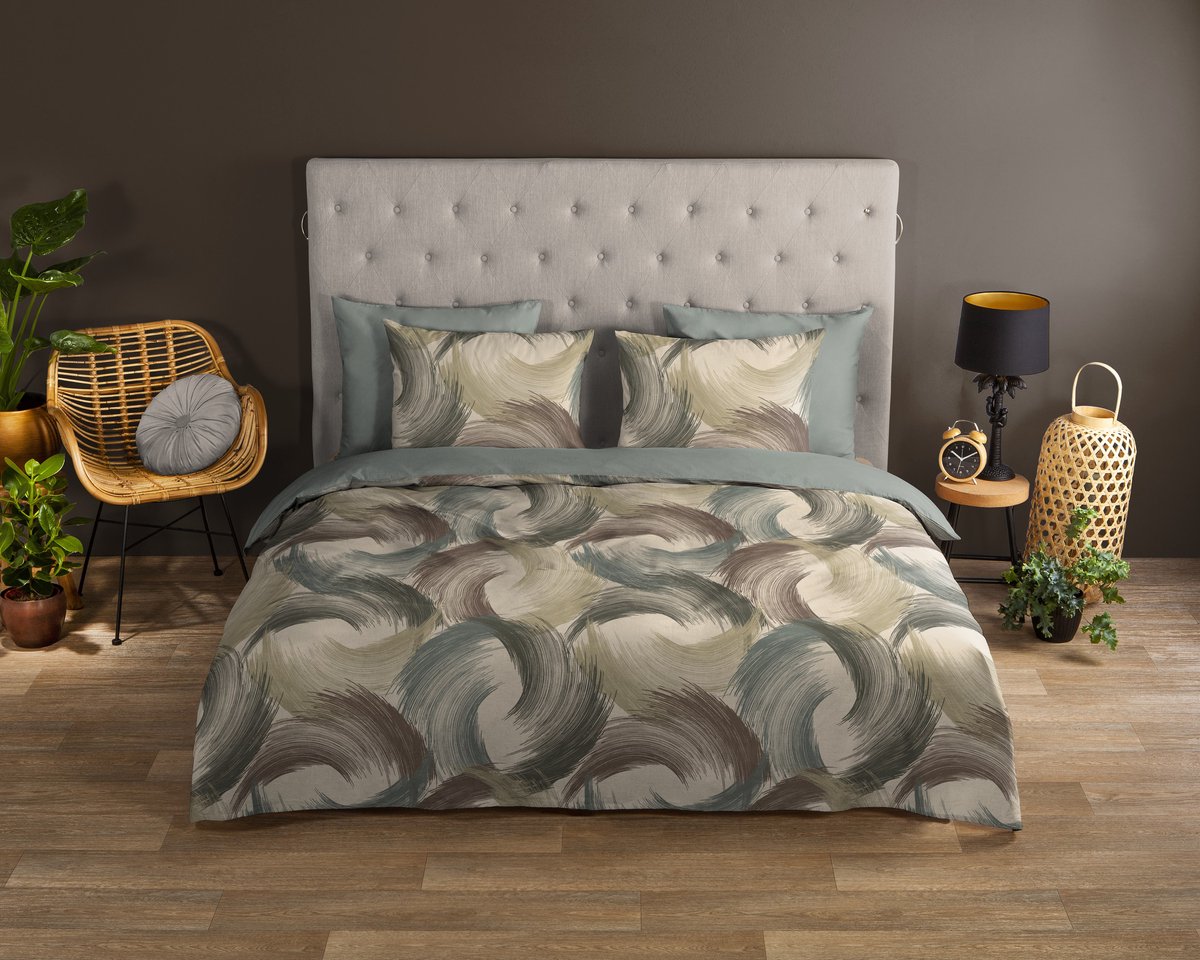 Good Morning dekbedovertrek abstract / modern - 2 persoons 200x200/220 cm - Multi - 100% Katoen renforce