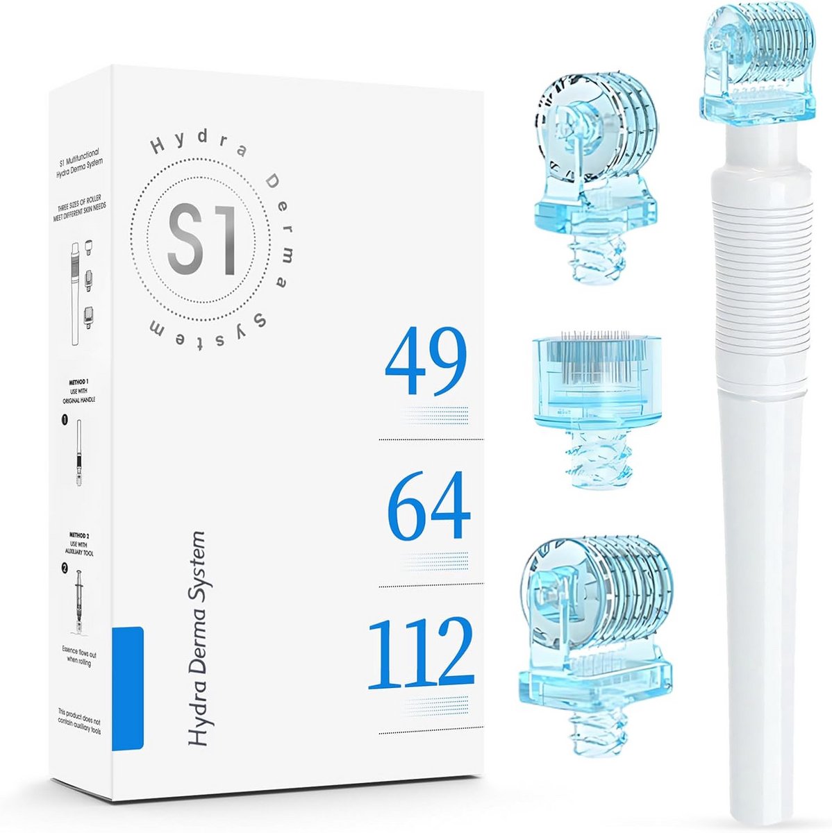 3 in 1 Micro Needle Roller voor Huidverstrakking en Pore Vermindering