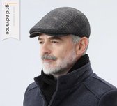 City Sport Newsboy Cap 420 Zijde Visgraat Bruin Creme | Hoedenzaak Jos van Dijck