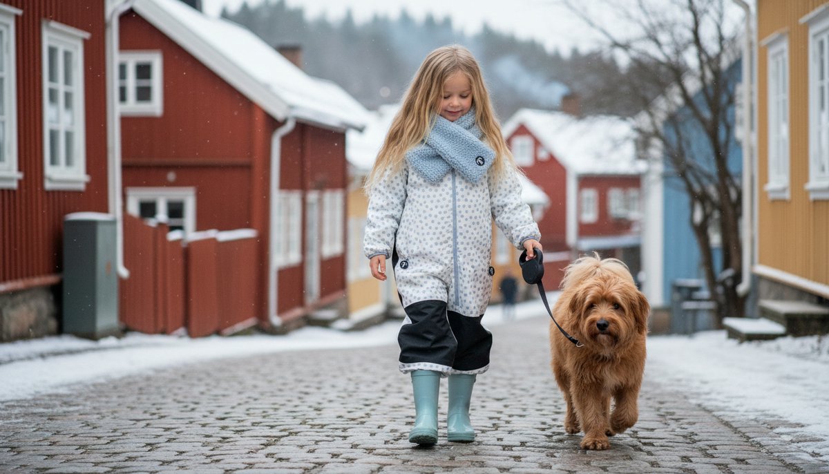 Ducksday Winterpak – Skipak voor kleuters – Sneeuwpak – Snowsuit – Waterdicht & PFAS-vrij – Gerecycled Polyester – – Jackie Blauw